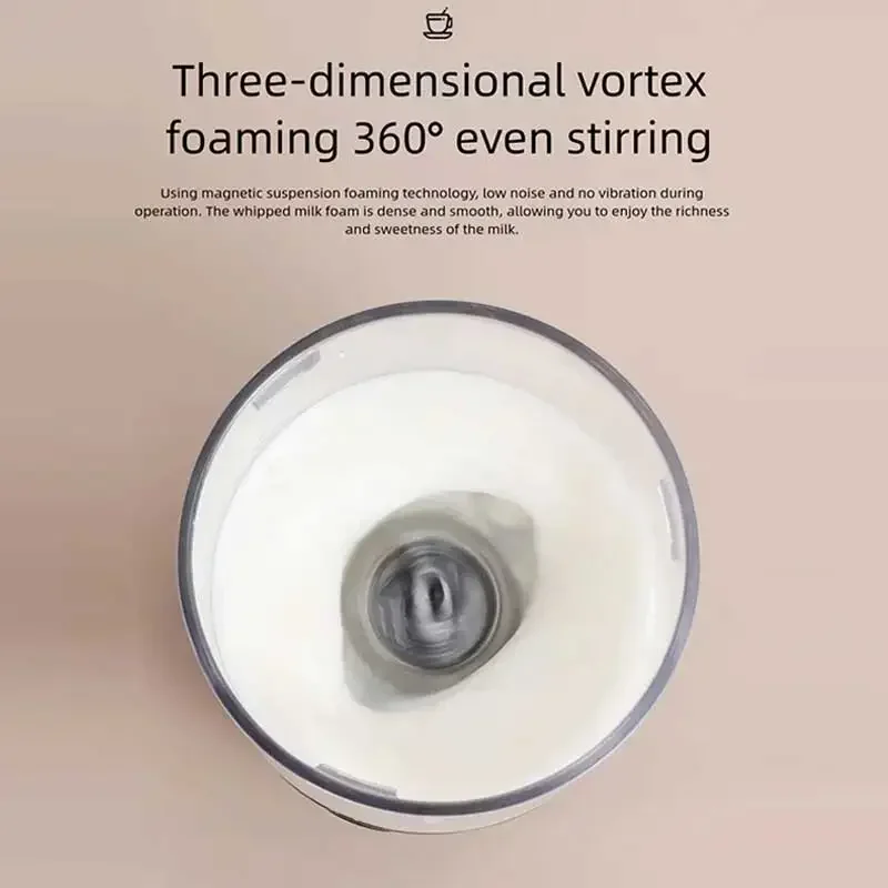 جديد صغير مريح مزبد الحليب الكهربائي الذاتي الحليب سحب Frother كابتشينو النمام لاتيه القهوة الساخن والبارد صانع رغوة