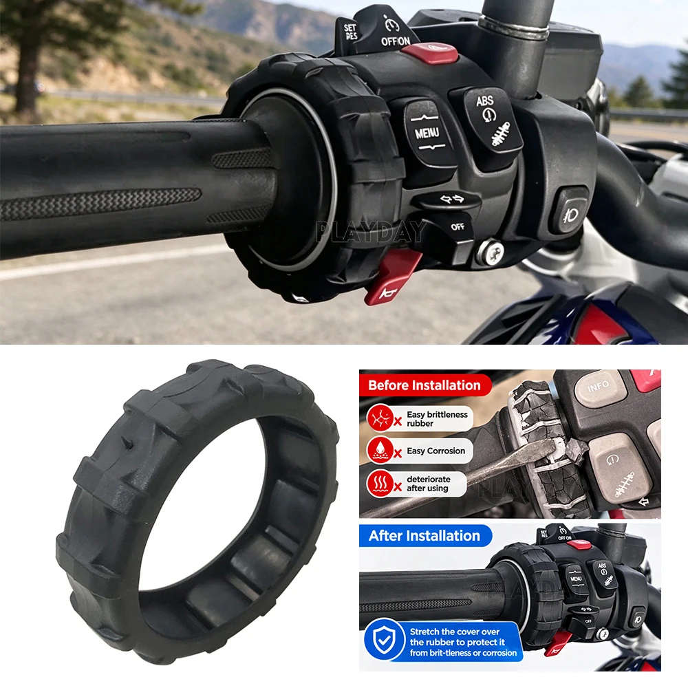 For BMW R1200GS R1250GS R1300GS S1000R F850GS LC ADV Adventure F900GS F900XR Motorcycle MULTI CONTROLLER PROTECTOR Rubber Cover