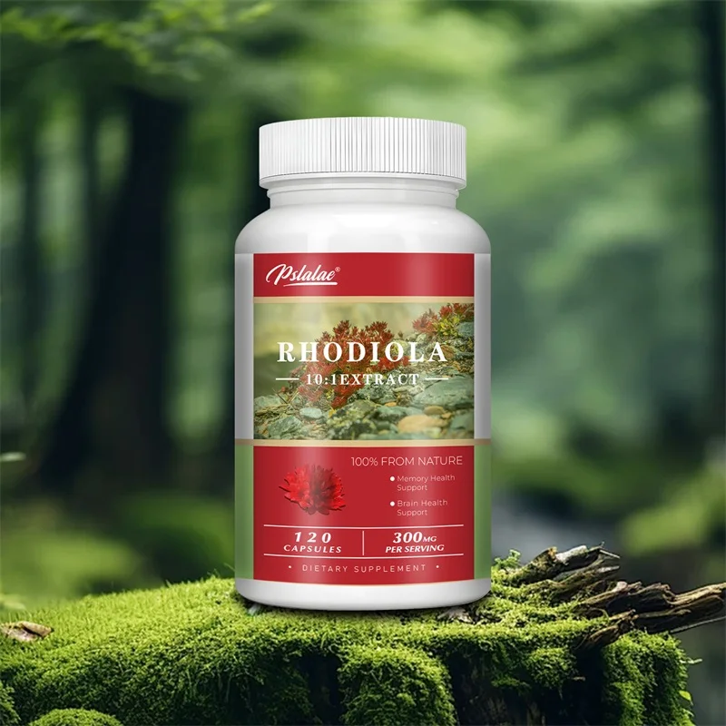 

Rhodiola Capsules - Supports Brain Health and Cognitive Function, Relieves Stress and Improves Mood, and Enhances Memory