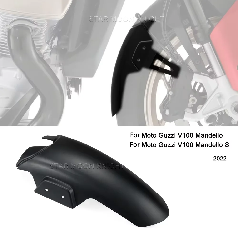 For Guzzi V 100 V100 Mandello S 2022- Mudguard Fender Extender Extensions Splash Guard Protector Cover Motorcycle Accessories