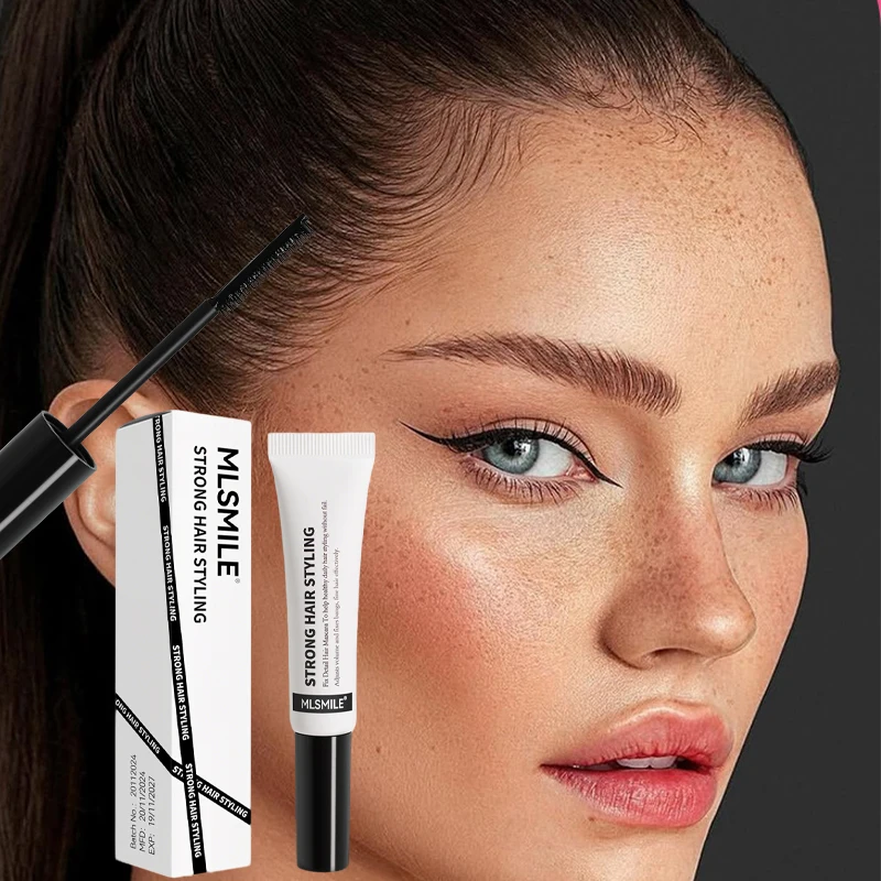 15ml Broken Hair Wax Stick Hair Styling Gel Cream Big Brush Fixed Shaping Refreshing Not Greasy Hair Finishing Cream Mascara