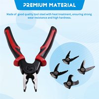 A45I 5-in-1 Multifunctional Pliers Set,Wire Stripper/Cutter/Crimper,Interchangeable Pliers Head Wire Cutting Tool