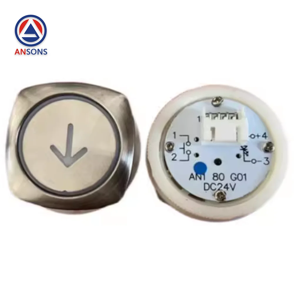 AN180G01 MTD172 DC24V KONE Elevator Button Circular / Square LOP HOP Car COP Button Ansons Elevator Spare Parts