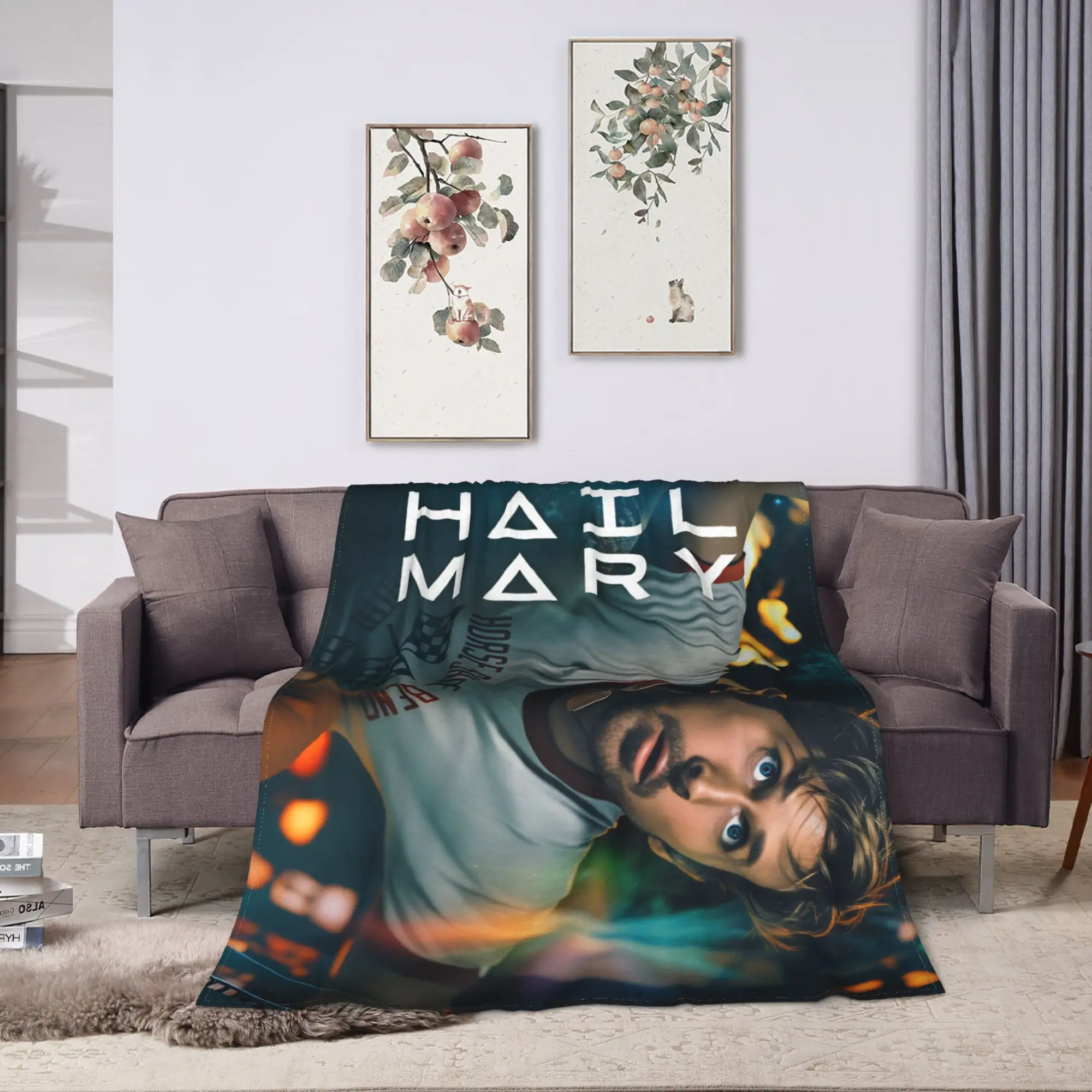 Project Hail Mary Soft Blankets  Airplane Travel Plush Bedding Throws Pattern Couch Chair Flannel Bedspread Sofa Bed Cover