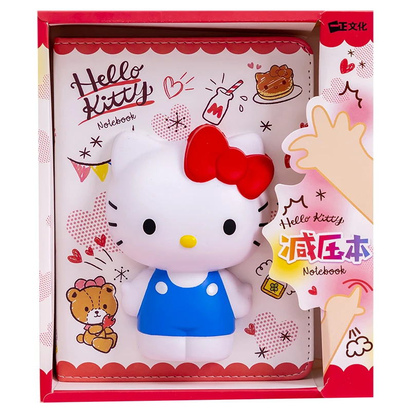 New Sanrio HelloKitty Kuromi Pochacco Girl Kawaii Cartoon Notepad Diary Decompression Painting Handbook Anime Character Gift