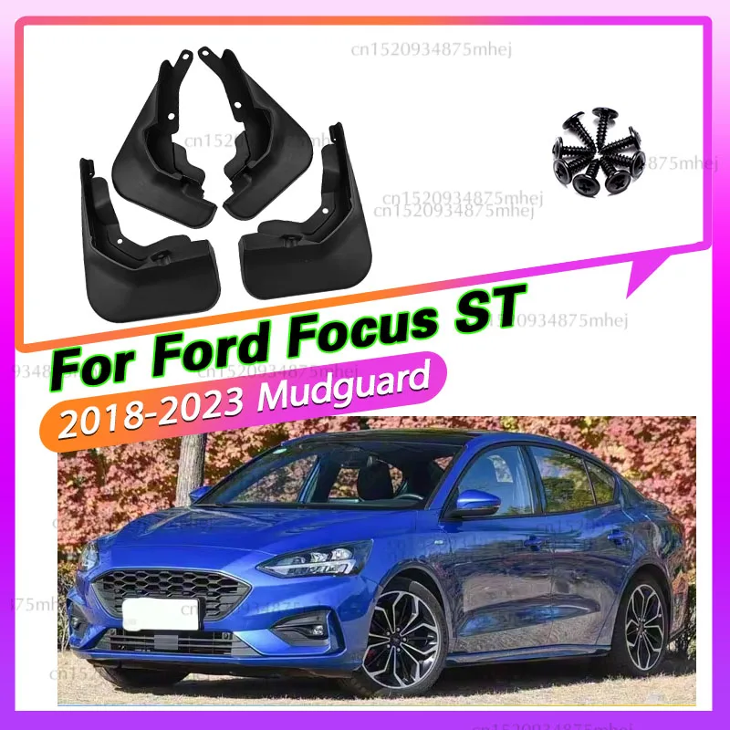 for Ford Focus ST Saloon 2018-2023 Fender Mud Flaps Splash Guards Car Accessories 4 pcs/set Mudquards Splash Guards