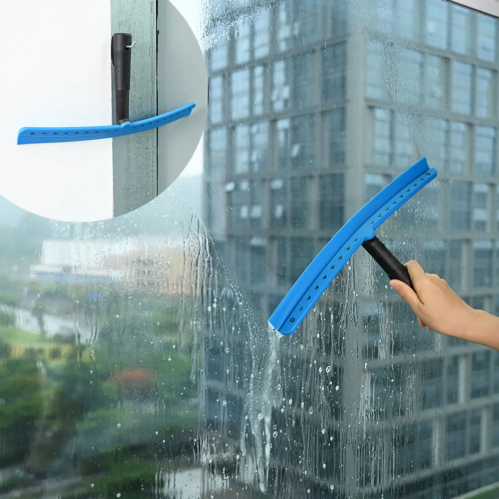 EHDIS Soft Blade Shower Squeegee With Anti-Slip Handle Household Bathroom Mirror Scraper Car Glass Window Wiper Film Tint Tool