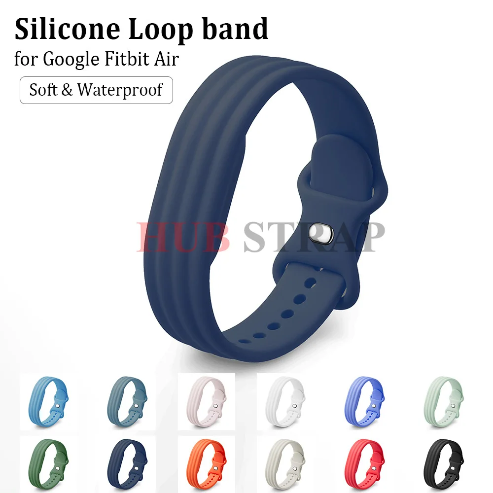 Sport Breathable Wrist Band for Google Fitbit Air Strap Fitness Tracker Replacement Silicone Loop Bracelet Correa Accessories