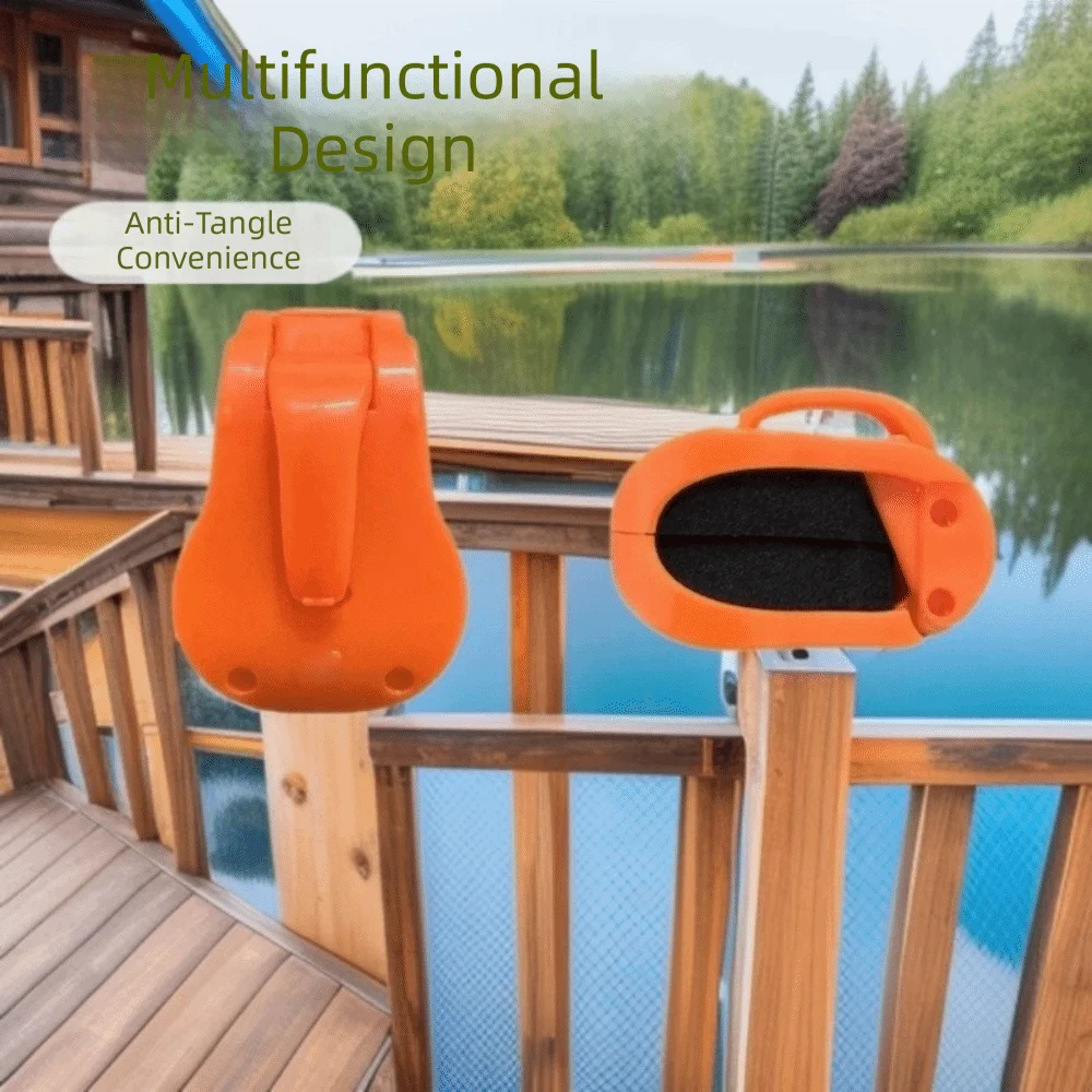 5pcs Anti Slip Fishing Rod Holder Grip Protective Anti-collision Fishing Rod Clip Multifunction Quick-Attach