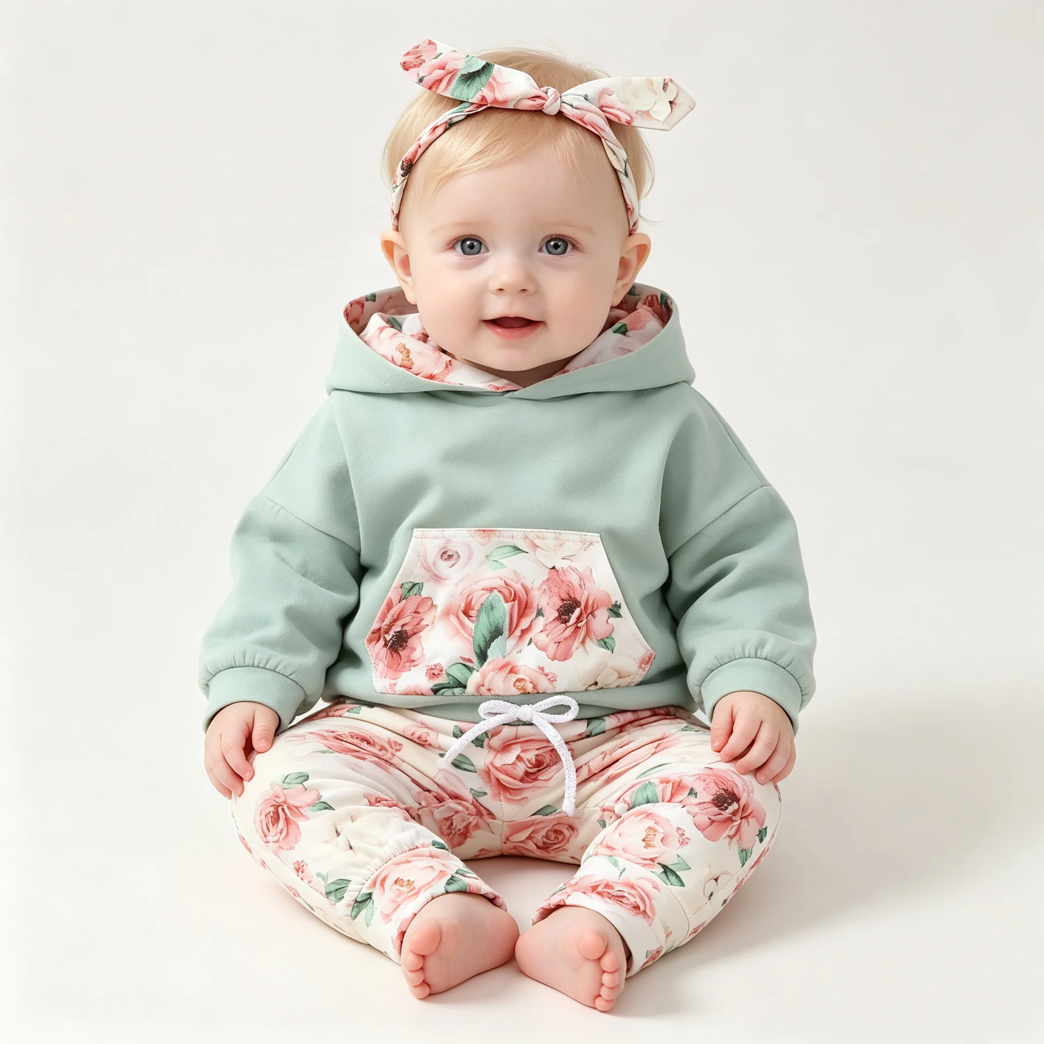 Winter Clothing 1 Year Old - 3-częściowy zestaw ubranek dla niemowląt dziewczynek