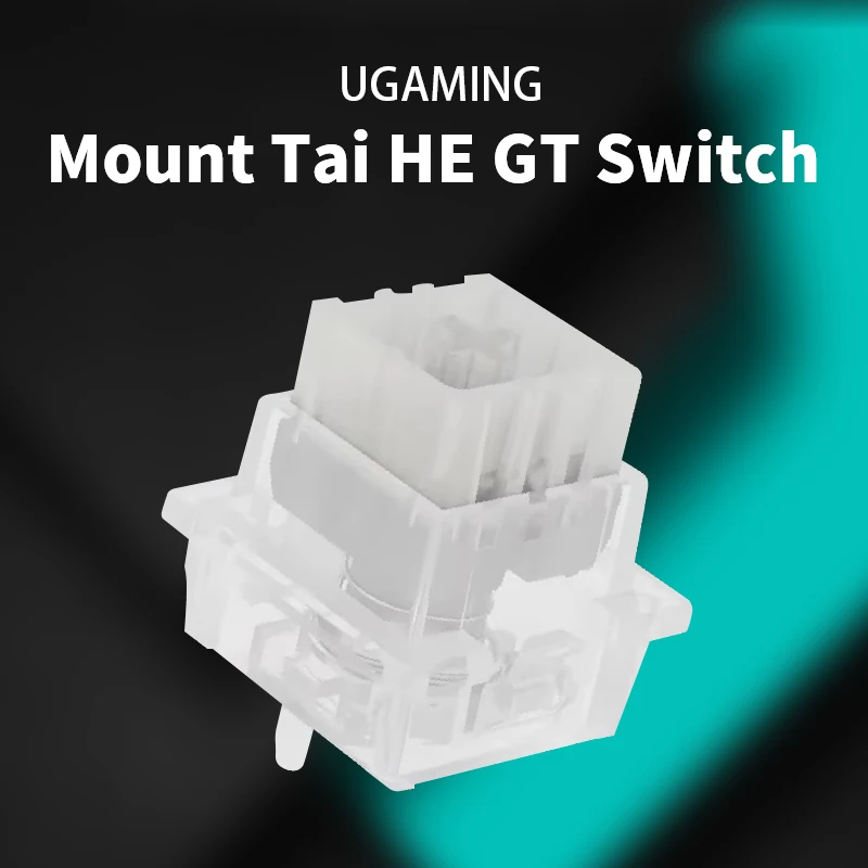 UGAMING Mount Tai HE GT Magnetic Switch Extreme Rt0.005 Fog Transparent Shell Extremely Stable Magnetic Keyboard Switch 60HE