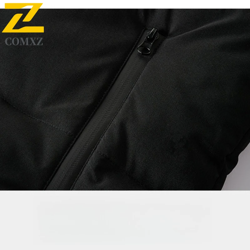 معطف سترة رجالي بياقة واقفة مقاوم للرياح دافئ بلون سادة خفيف الوزن مبطن للمشي لمسافات طويلة والسفر والتزلج والعمل سترة الخبز الشتوية