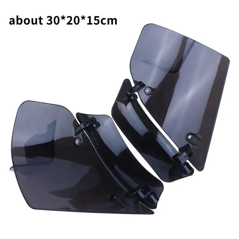 Motorcycle Adjustable Side Wind Deflector Tinted UV Protection Shield Fit 2023-2026 Touring Cruise Bike