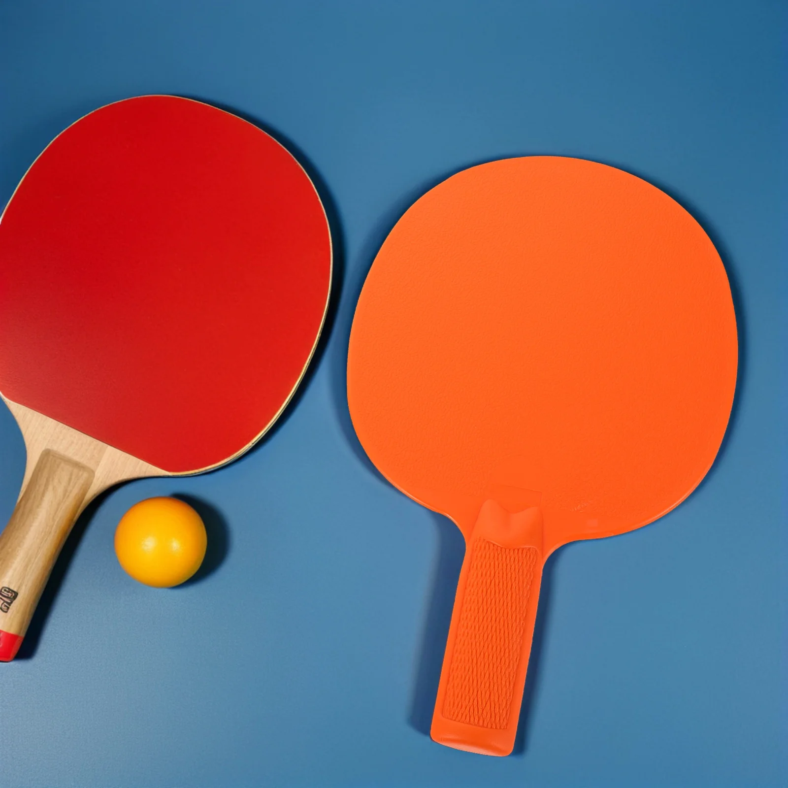 

2Pcs Children Table Tennis Paddle Set Lightweight Plastic Rackets Stable Unbreakable Indoor Outdoor Training Bat