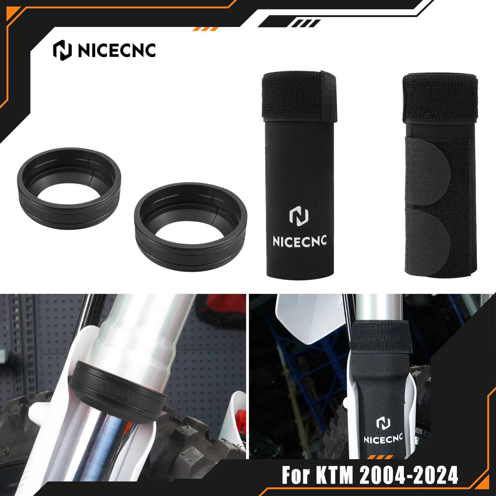 Kit Protetor de Garfo Dianteiro e Raspador de Lama para KTM EXC 300 EXCF 350 SX 125 SXF 250 SXF 450 XCW 300 XCF 350 XCF-W 690 Enduro R SMC R