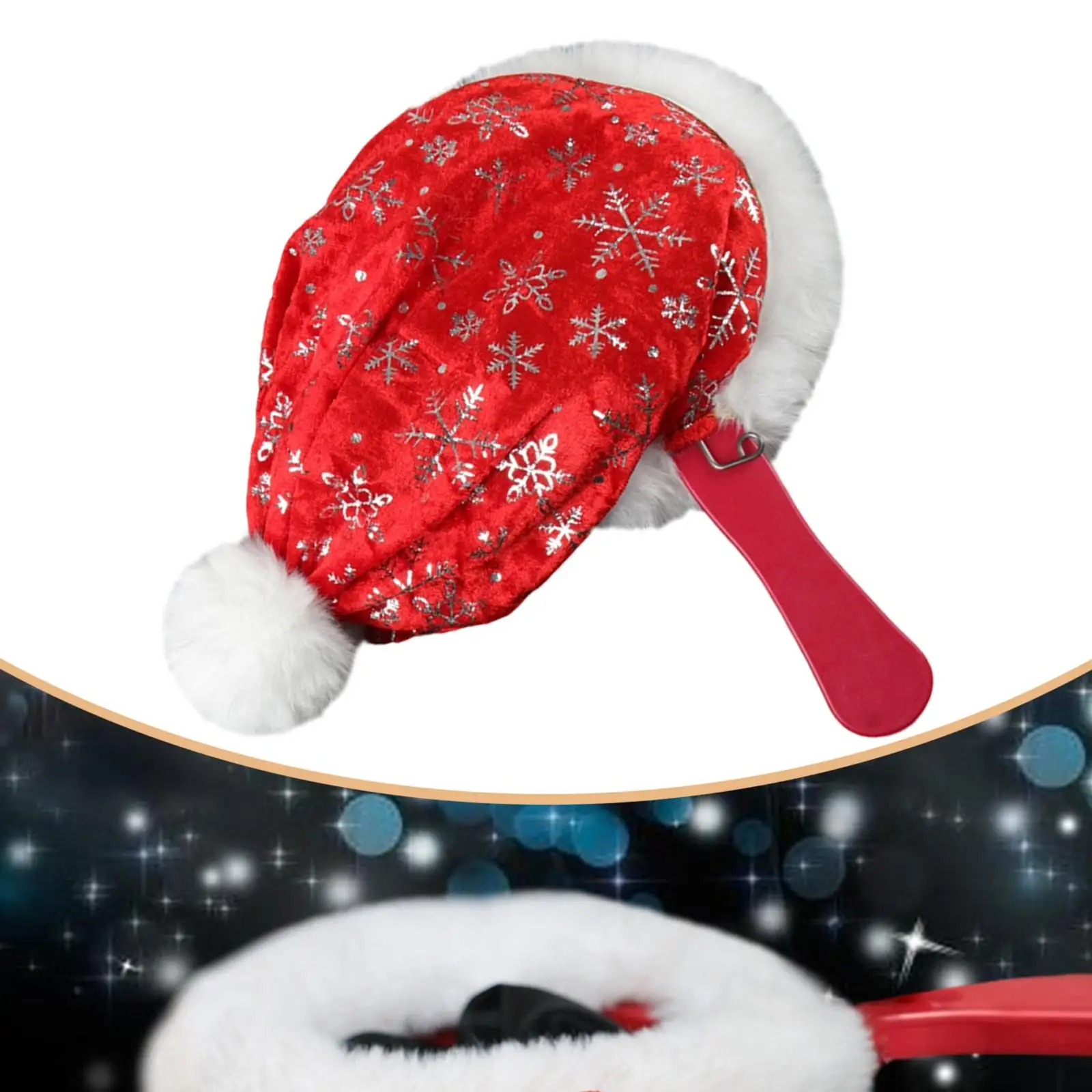 

Christmas Hat,Santa Hat,Change Bag Stage Party Illusions Gimmick for Party Decorations