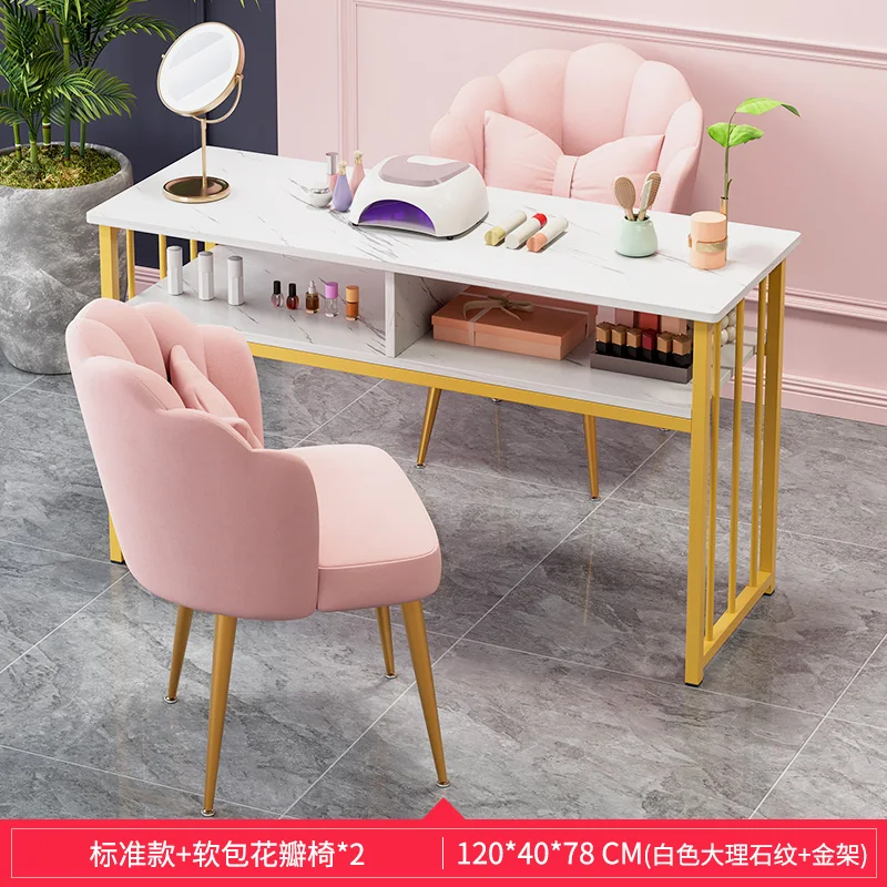 Desk Accessories Nail Table Workstation Kawaii Nordic Cabinets Nail Table Light Luxury Tavolo Unghie Manicure Furniture