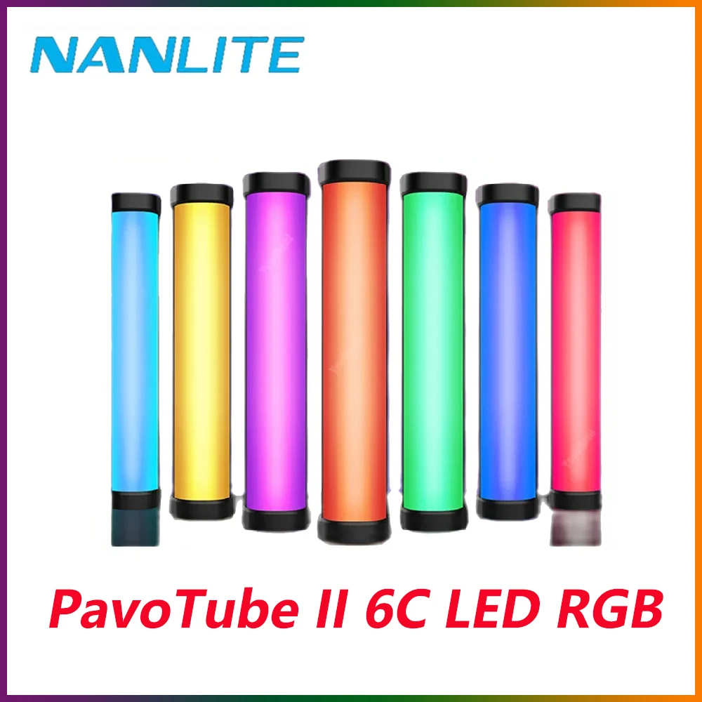 

Nanlite PavoTube II 6C LED RGB Light Handheld Photography Lighting Stick CCT Mode Photos Video soft light Tube Lamp