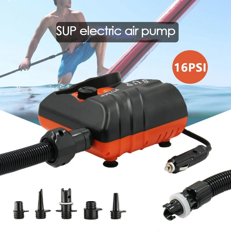 Paddle Board Air Pump SUP-Inflatable Pump 16PSI Air Inflator for Outdoor Boats, Tent, Surfboard, Swimming Circle