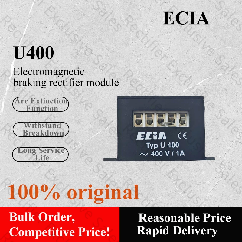 Rectifier ECIA U400 U230 230V/400V/1A Brake Rectifier Power Supply Brake Module