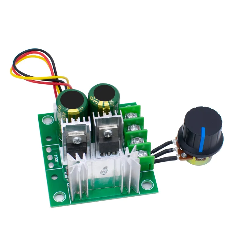 LIZAO DC 12-40V 10A PWM Stepless Speed Regulation Governor Module for Motor Pump with External Potentiometer Control Switch