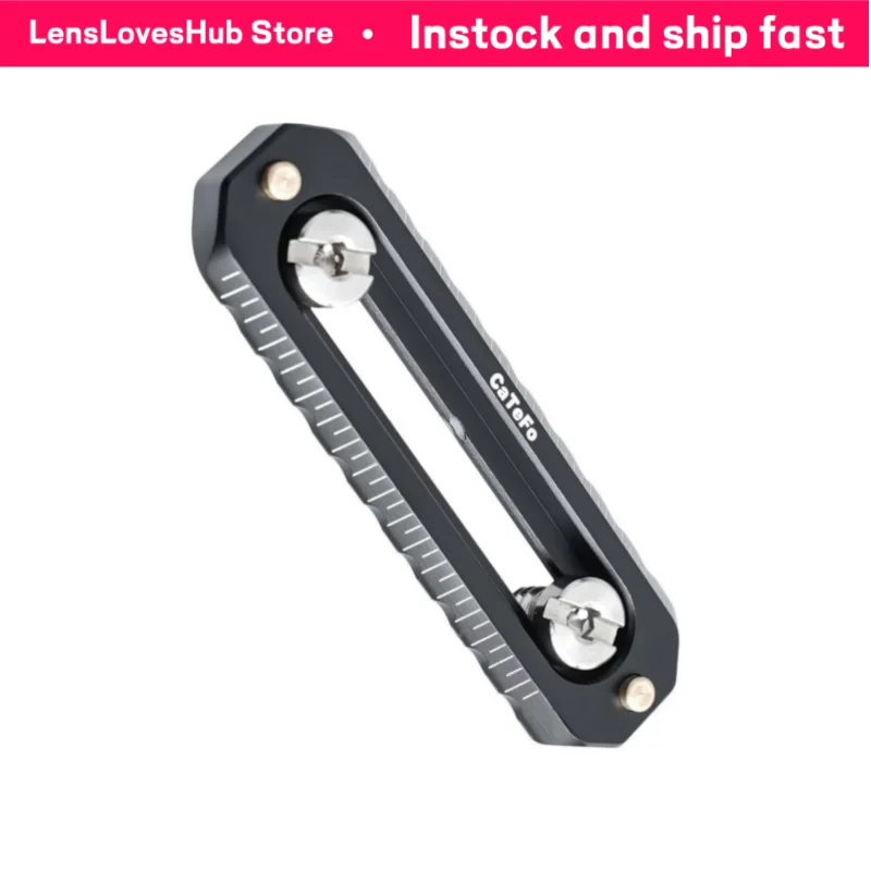 7cm Quick Release NATO Rail, NATO Rail Slider for Camera Cage,  with Dual Locking Screws, Antti-Off Aluminum Alloy Mount for Top