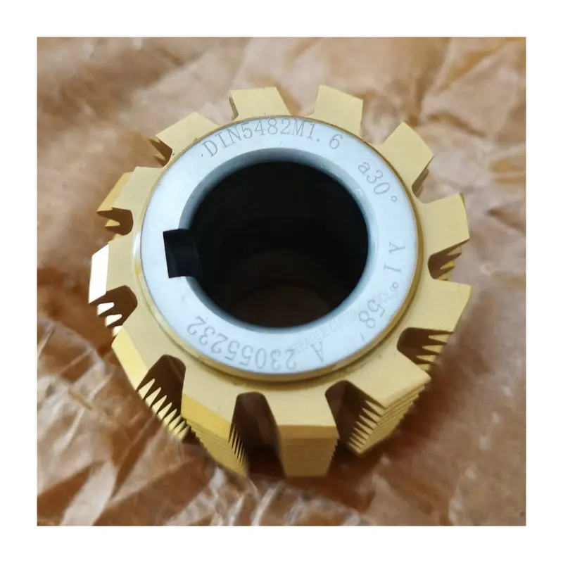 DIN5482 Standard Module M1.6 Gear Hob Cutter M1.6, PA30, 22mm Hole, HSS Materials, A Grade, Customized