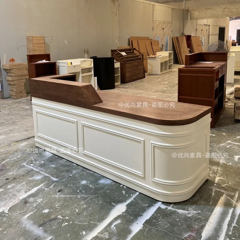 Design Company Reception Desks Modern Shop Beauty Hotel Luxury Bar Reception Desks Display Comptoire Accueil Trendy Furniture