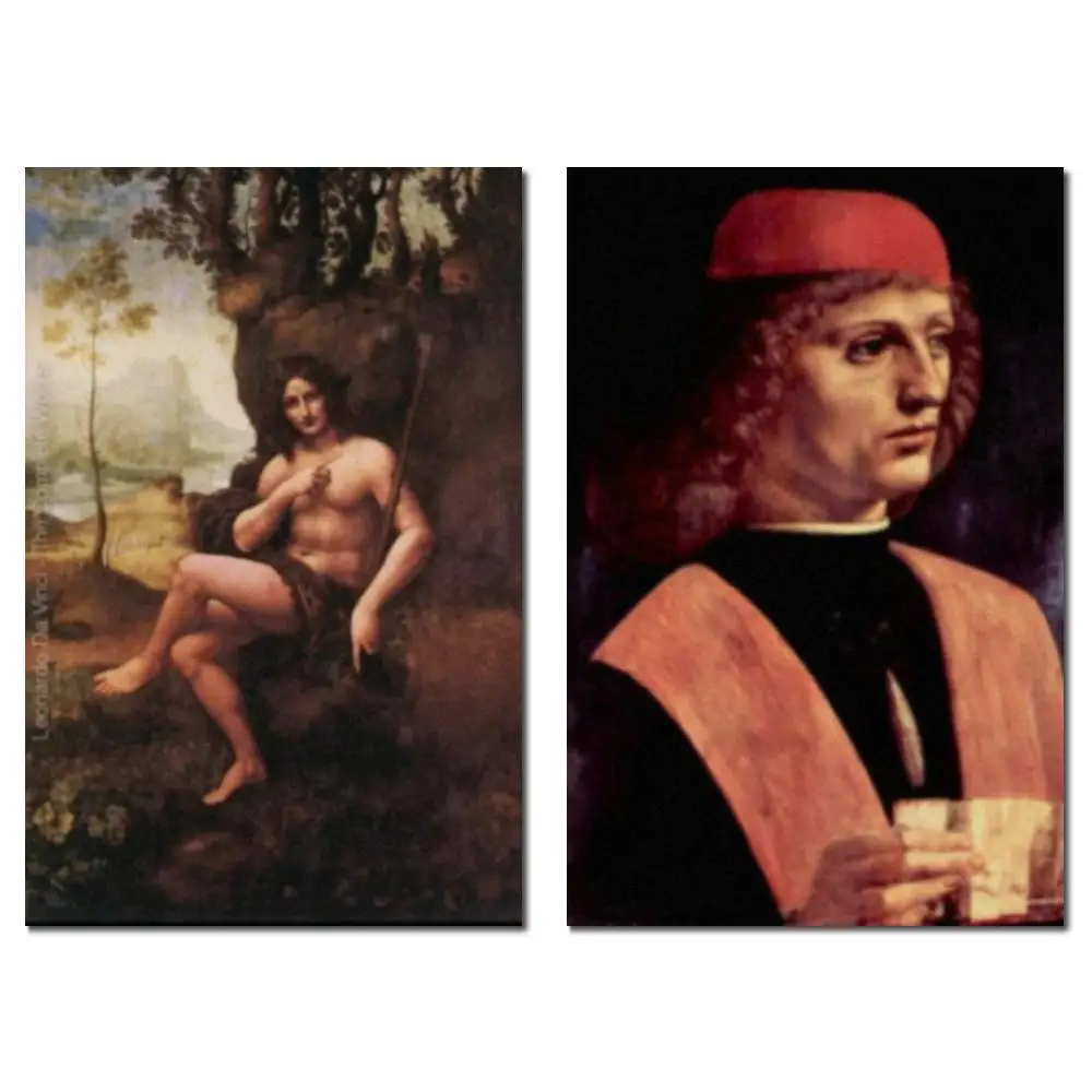 Classical Portrait Canvas Art Salvator Mundi Leonardo da Vinci Painting Handmade Religious Artwork Sitting Room Home Decor Large
