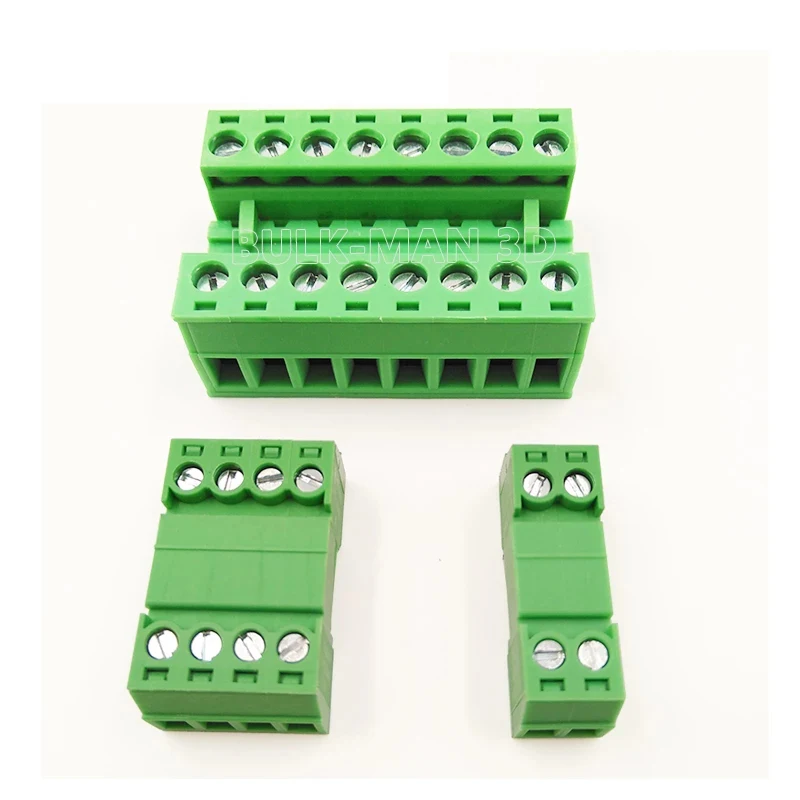 10sets/Lot Male and Female PCB Welding-free Plug-in Terminal Block Pitch 3.81mm 5.08mm Pins 2/3/4/5/6/7/8/9/10/12P 2EDGRK Socket