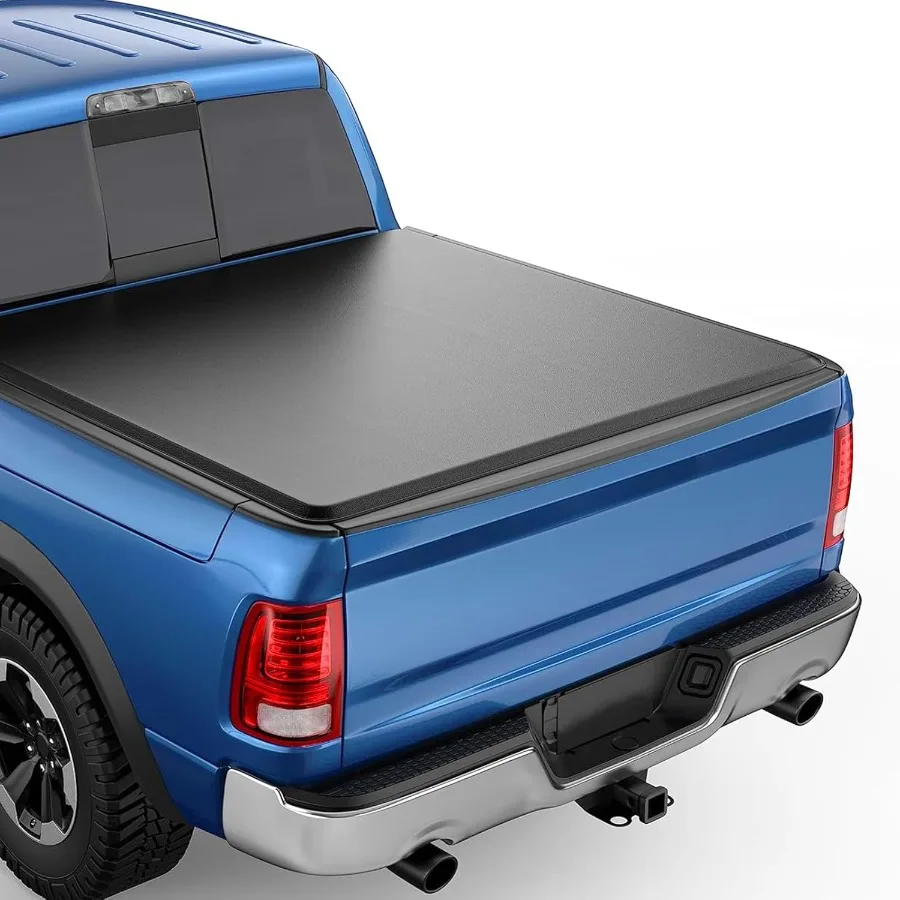 5.8FT Soft Roll Up Truck Pickup Bed Tonneau Cover Compatible for Chevy Silverado GMC Sierra 1500 5.8 Ft 69.9 Fleetside Bed 2019