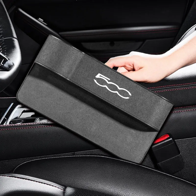 

Car Seat Crevice Gaps Storage Box Seat Organizer Gap Slit Filler Holder For ABARTH 595 500 124 Spider Car Slit Pocket Storag Box