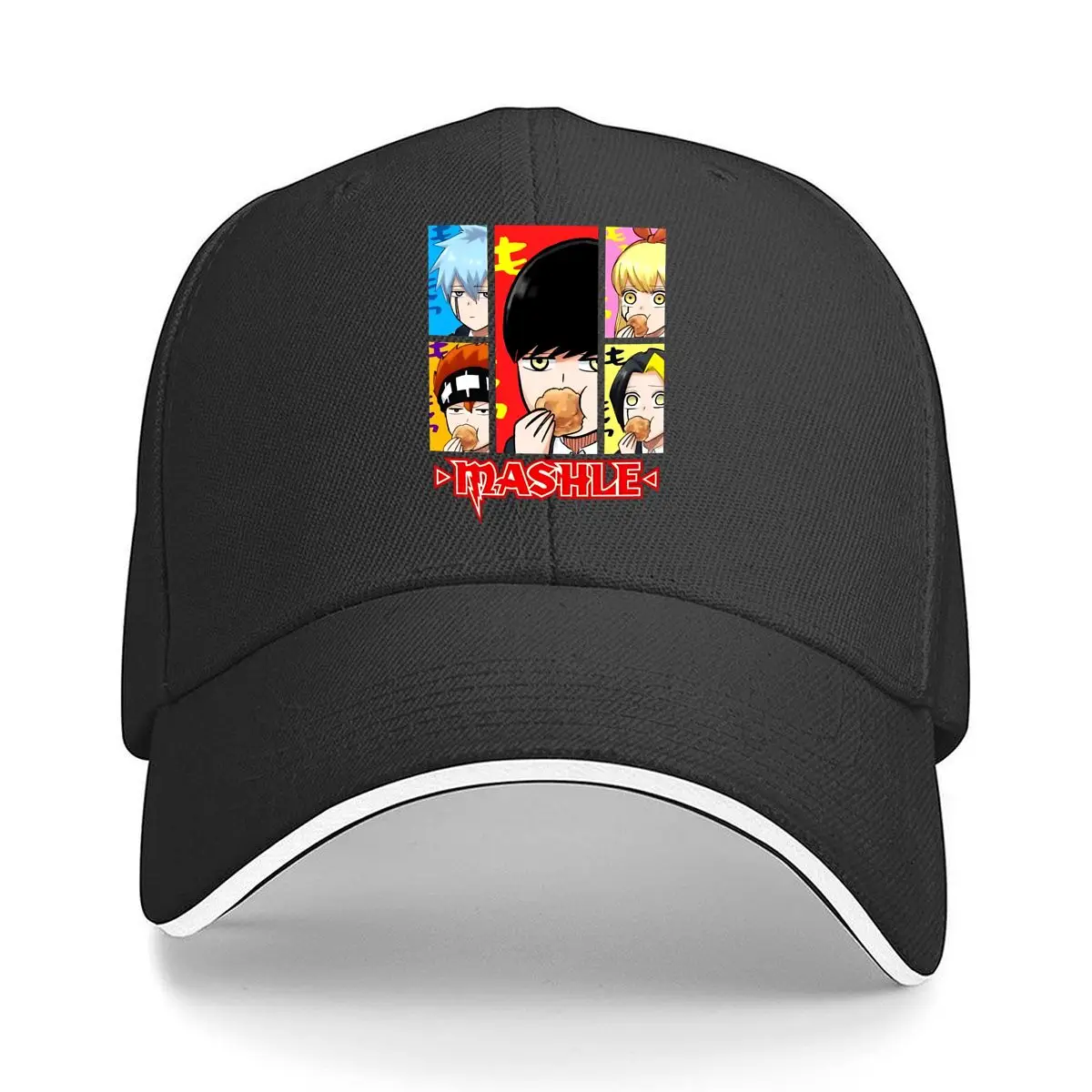 

Mashle - Colorful, Comic, Fun, Bold, Retro - Themed Design Sandwich Baseball Cap