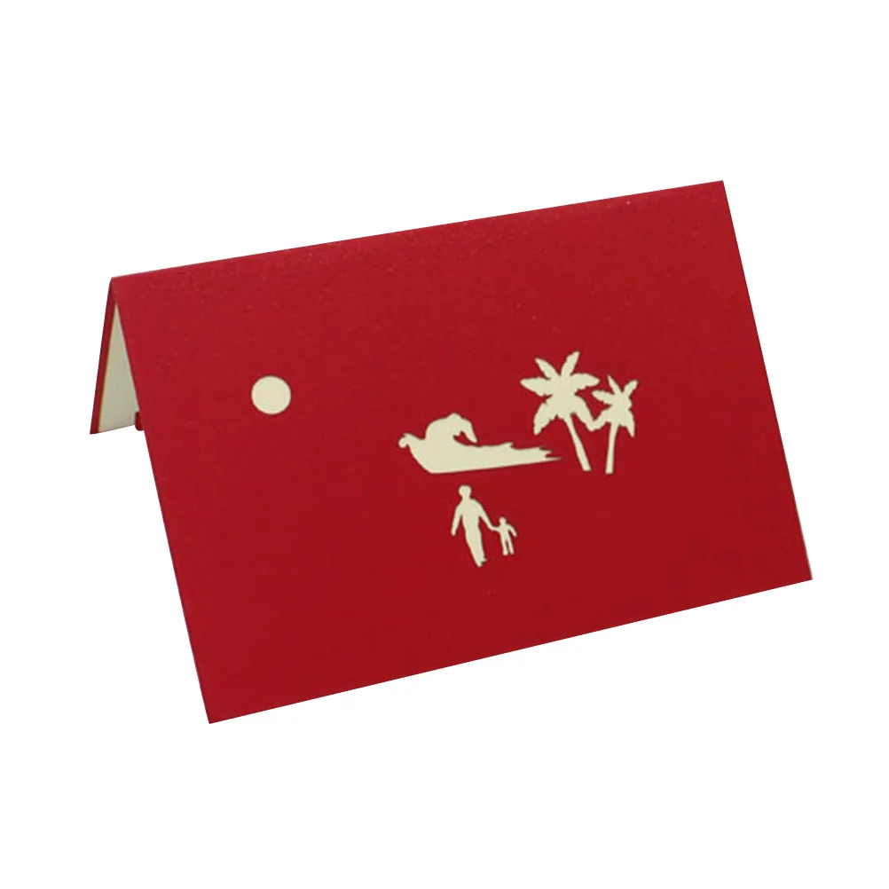 

3D стереоскопическое благословение, уникальная бумага для желаний, поздравительные открытки, подарок на день отца, фестиваль, креативная открытка