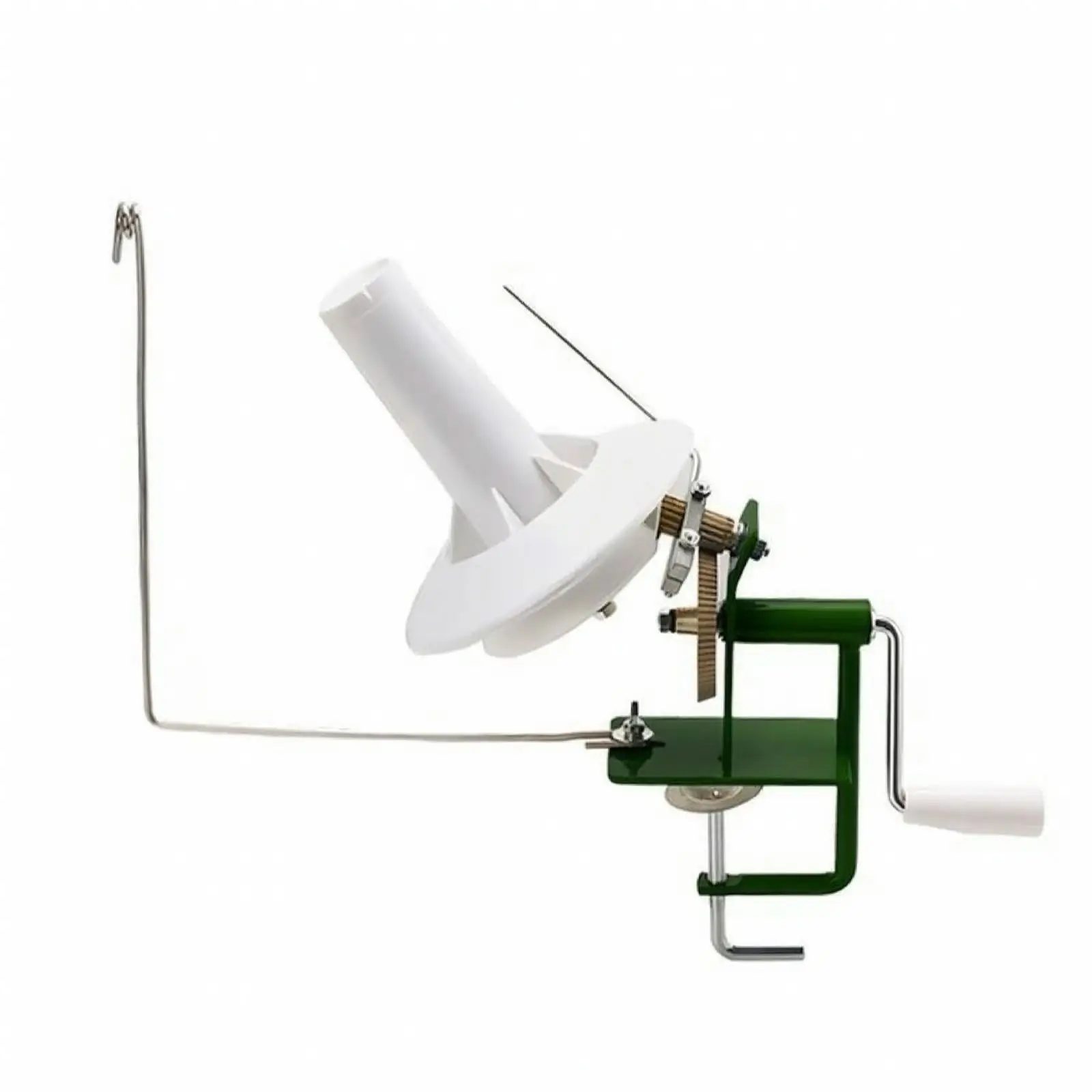 Hand Operated Yarn Winder Machine Iron Frame Geared Yarn Winding Device for Knitting Machine Wool Ball Winder Home Craft Use