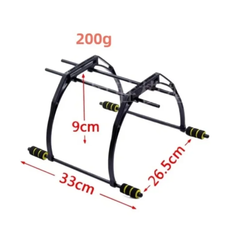 Dérapage de train d'atterrissage de cadre de quadrirotor, drone RC multi-rotor noir, amortissement de cardan aérien DJI FPV, repose-pieds haut, F450, F550, F650
