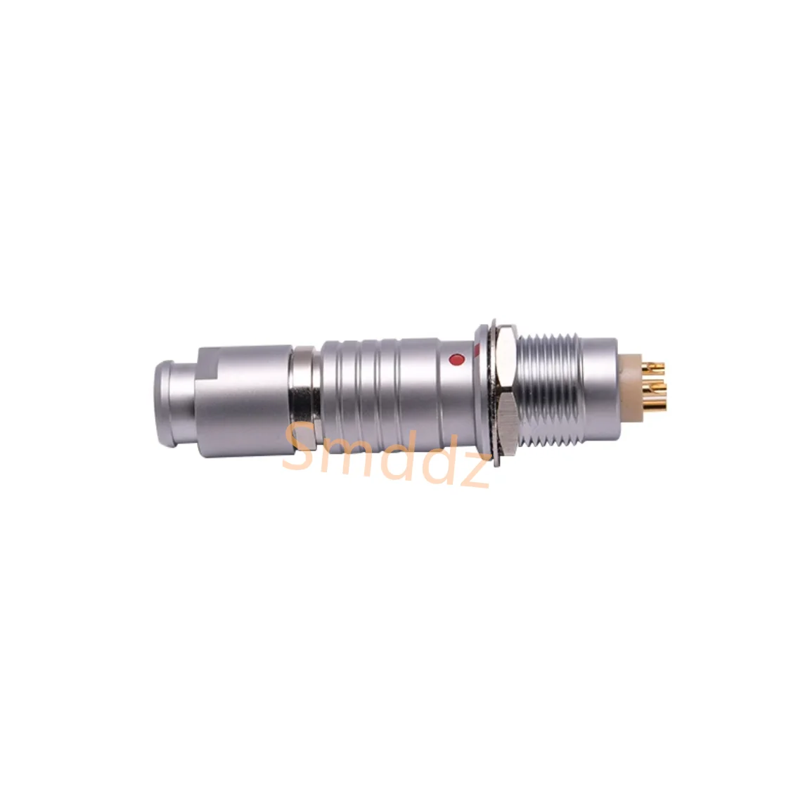2 pieces, metal aviation connectors, plug FGG with inner fixation, socket EGG double-nut, socket ECG ( 1B hole 12mm )