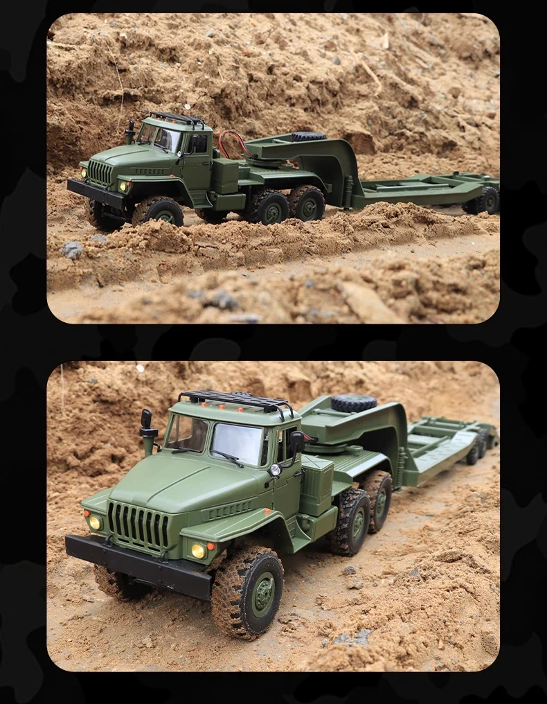 WPL B36 B36-2 B36-3 6WD RC Car 1:16 Full Scale Military Transport Vehicle Model Six Wheel Drive Climbing Off-Road RC Truck Toys