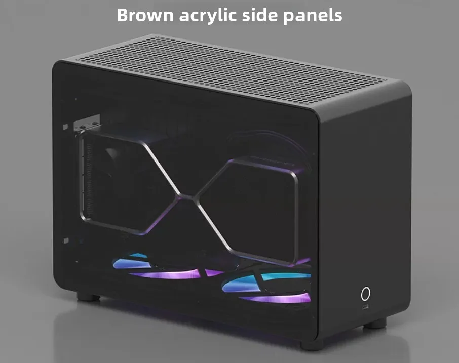 G1-pro aluminum alloy chassis A4 sfx240 water-cooled itx transparent chassis