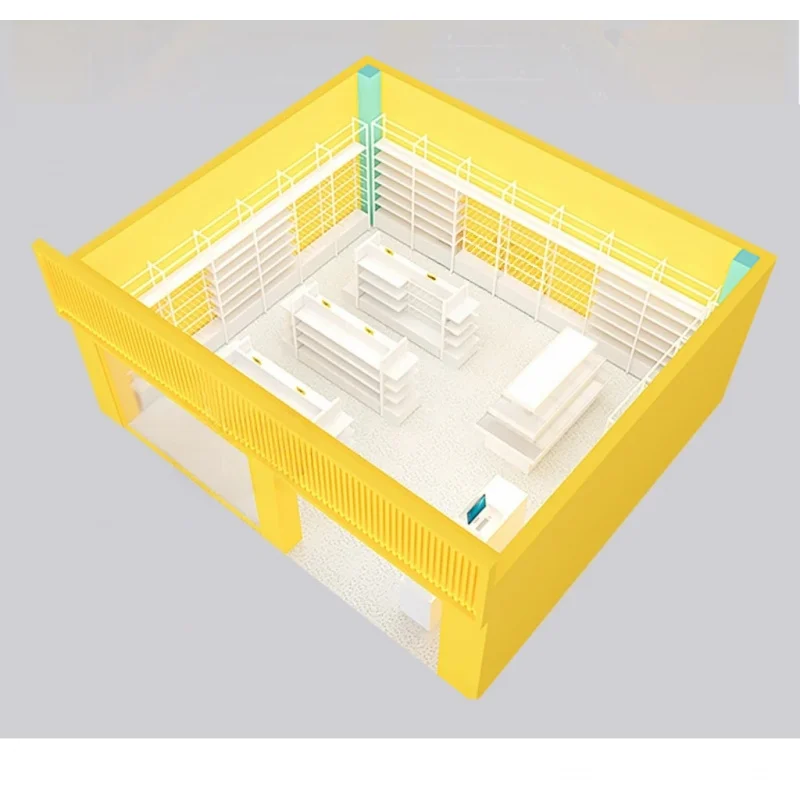 custom.Custom Whole Store Design Display Racks Shelves Mall Supermarket Stationery Premium