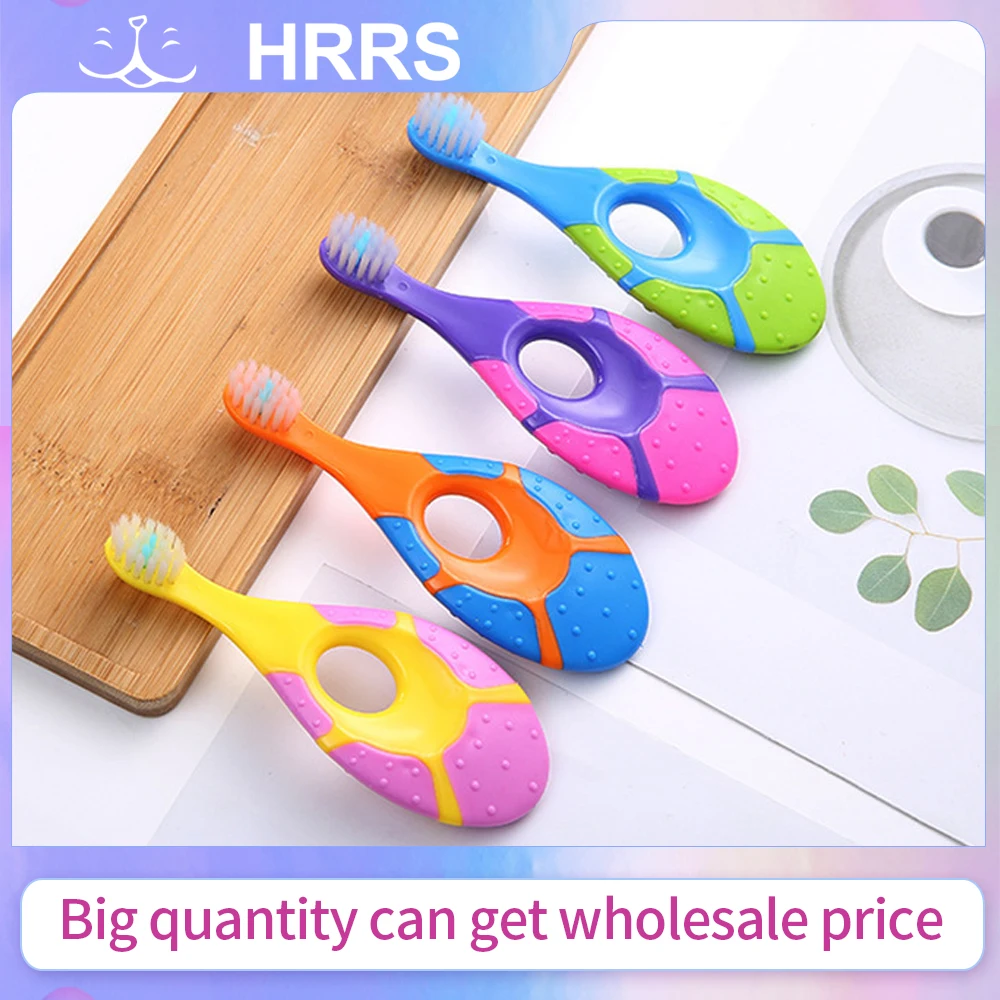 2 قطعة/المجموعة فرشاة أسنان للأطفال مع شعيرات ناعمة خالية من مادة BPA فرشاة أسنان للأطفال التدريب فرشاة أسنان نفضية #2