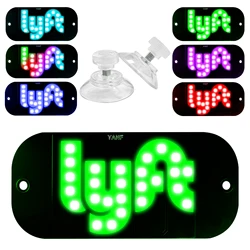 YANF LED Signal Light For Taxi Signal Lamp Lyft Logo Light Lyft LED Cab Panel Indicator Lights Signal Lamp Lyft Decoration Lamp