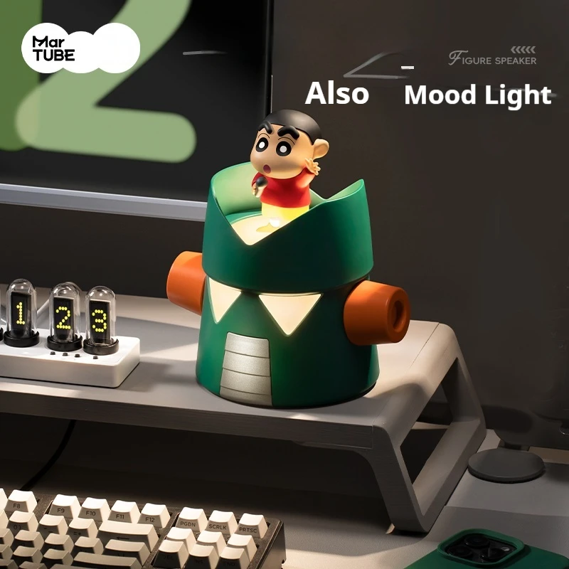 

Martube Anime Crayon Shin-Chan Kandam Speaker Figurines Toys Kawaii Xiaoxin Portable Bluetooth Speaker Ornaments Birthday Gifts