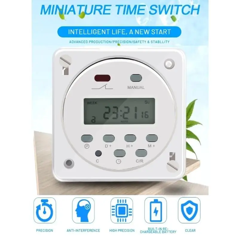 R53C Programmable LCD Timer Switches 12V/24V/110V/220V for Efficient Power Management