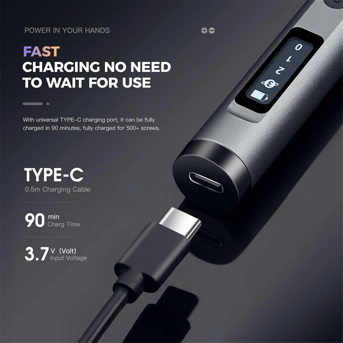 

A002 62 in 1 Mini Electric Screwdriver Cordless Set with 4 LED Lights, 3-Level Torque, for Laptop/PC/Phone/Watch/Camera
