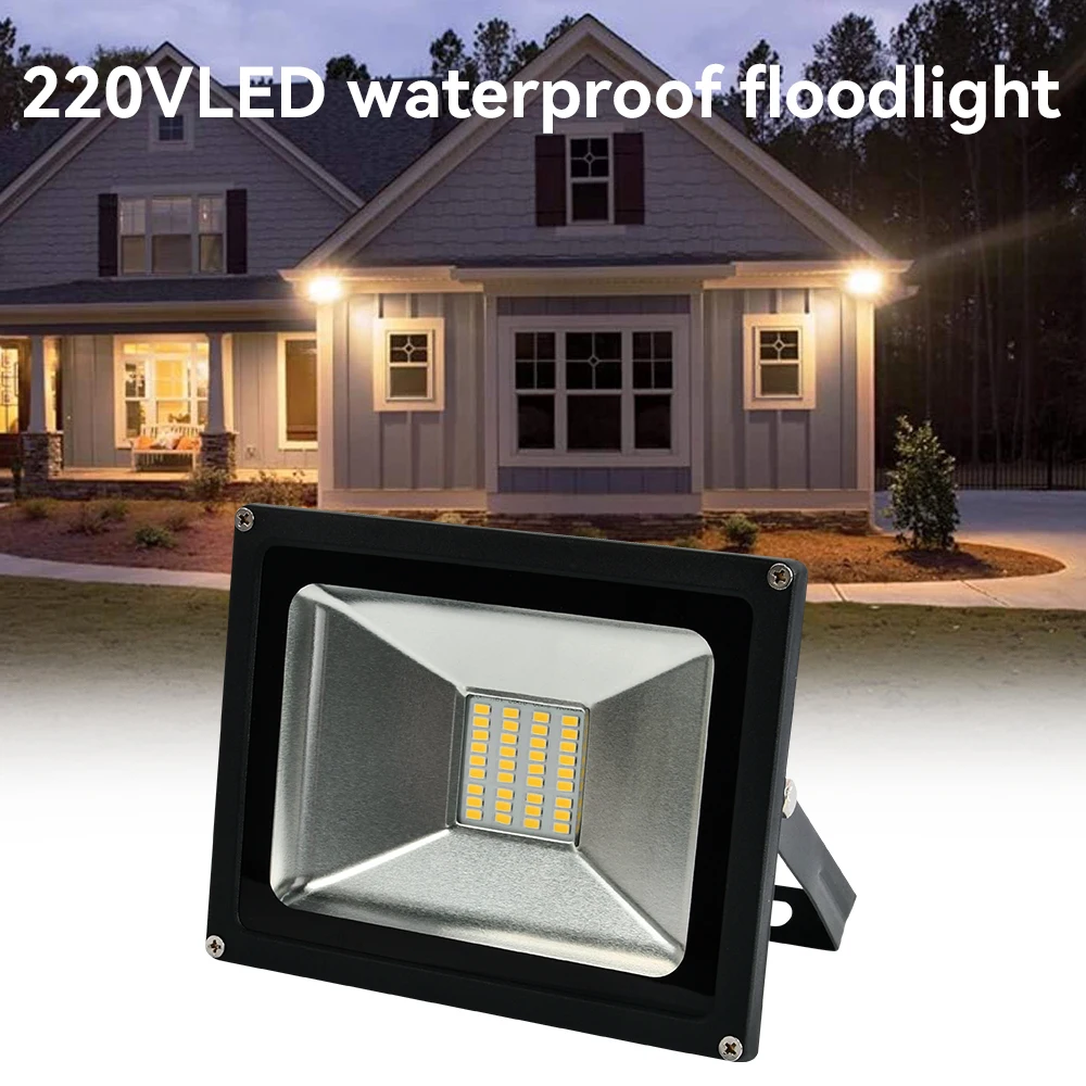 

LED Flood Light 30W AC 220V Reflector Spotlight Street Light Wall Lamp IP65 Waterproof Shell Garden Street Gate Wall Floodlights