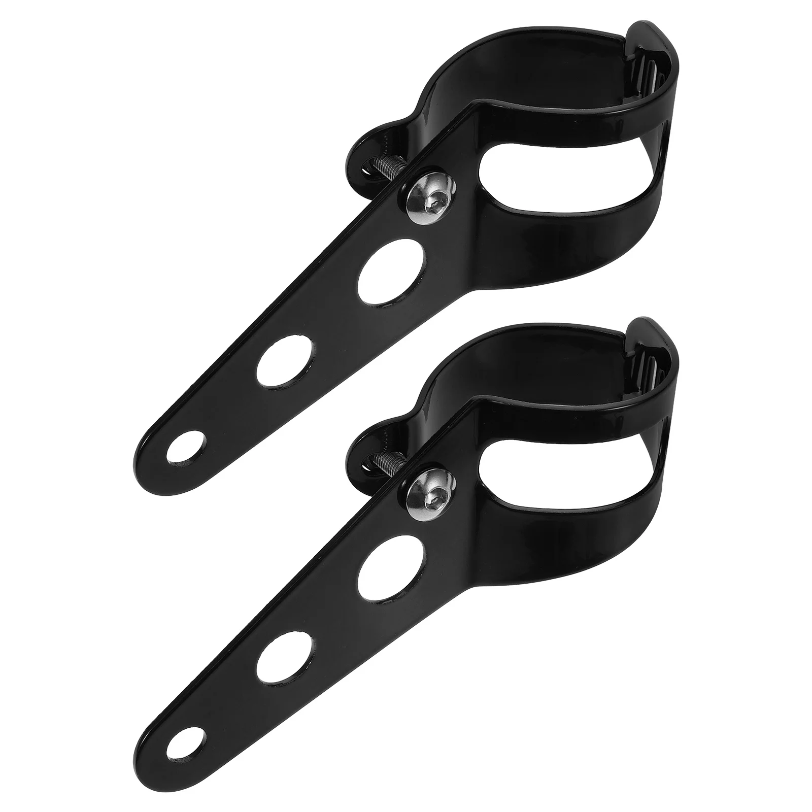 

2Pcs Motorcycle Headlight Bracket Aluminum Durable Adjustable Mounting Fork Headlight Kit Light Mounting Bracket