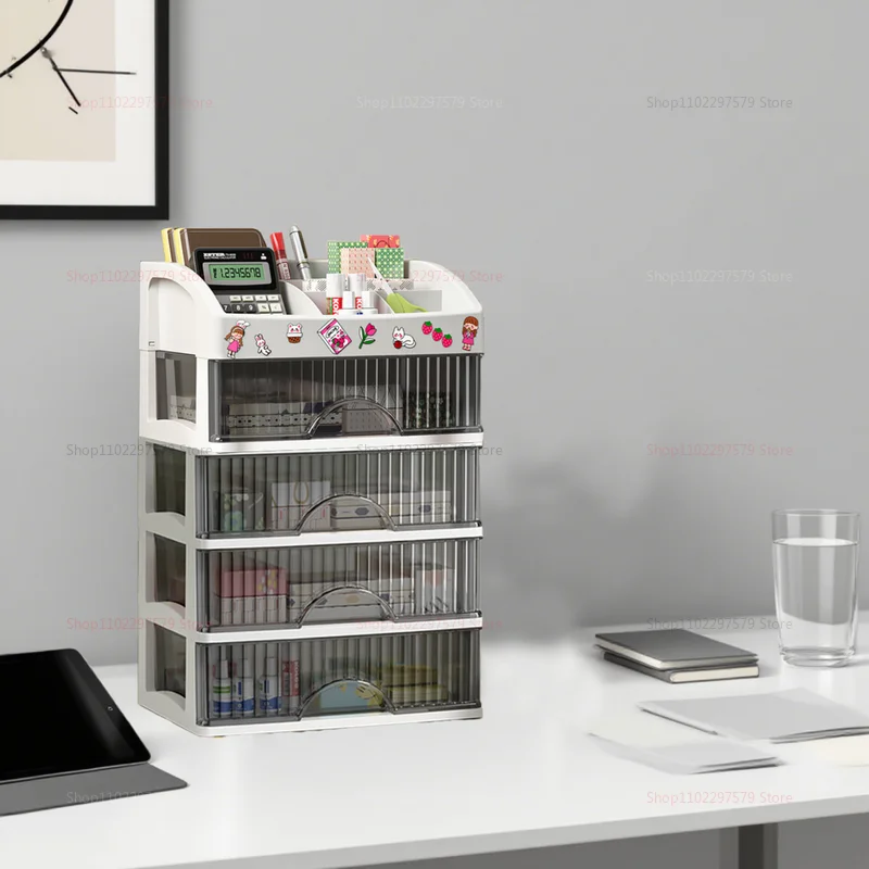 صندوق تخزين مستحضرات التجميل متعدد الطبقات درج المجوهرات إكسسوارات الشعر أداة تنظيم خزانة خزانة صندوق تخزين