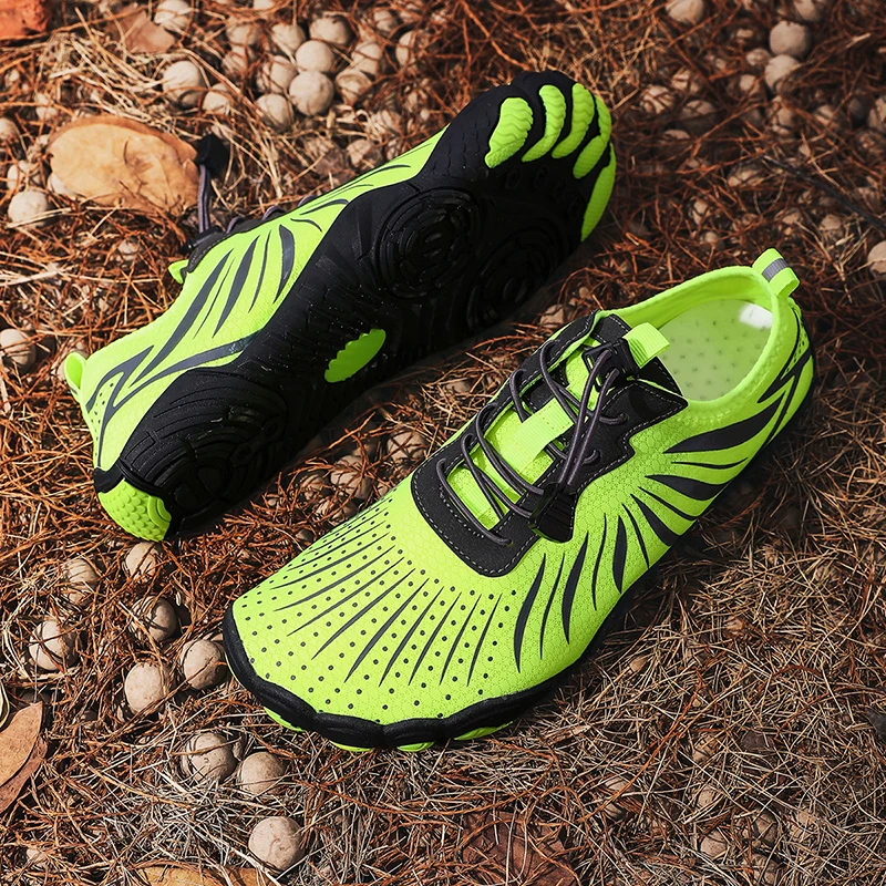 HKDQ Five Fingers Shoes For Men Women Original Design Big Size 48 Green Anti Slip Aqua Shoes Couples Summer Lightweight Footwear