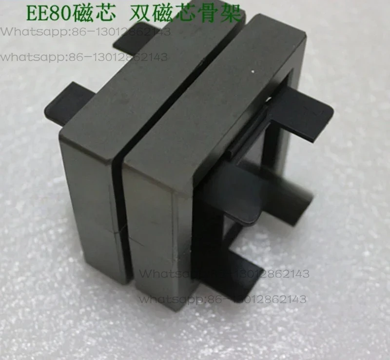 EE80 magnetic  supporting PC40 ferrite Transformer dual core skeleton